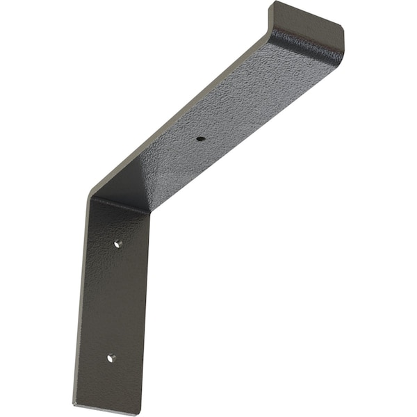 Ekena Millwork Steel Truss Shelf Bracket, Hammered Gray 2"W x 10"D x 7 1/4"H BKTM02X10X07TSHGY - main